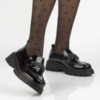 Leather shoes Filippo DP7172/25 BK black