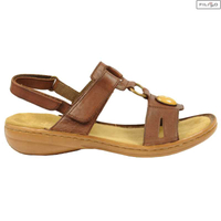 Sandals RIEKER 60874-26 brown 8013331