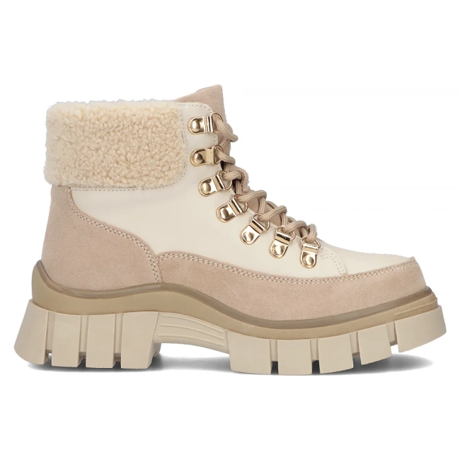 Leather ankle boots DBT6471/24 BE beige