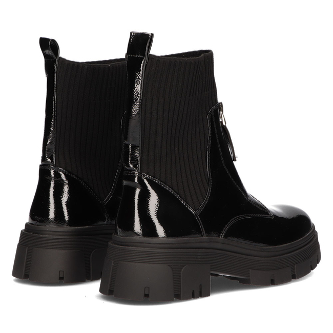 Botki Filippo CHC178 Czarne lakierowane