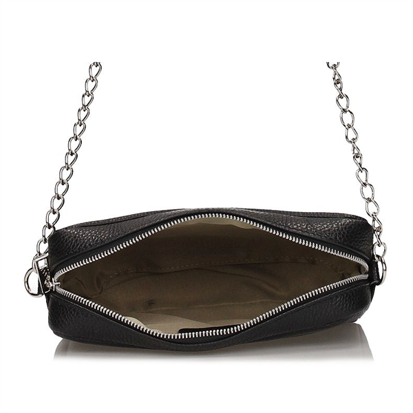 Handbag Toscanio Leather Messenger Bag B6 black