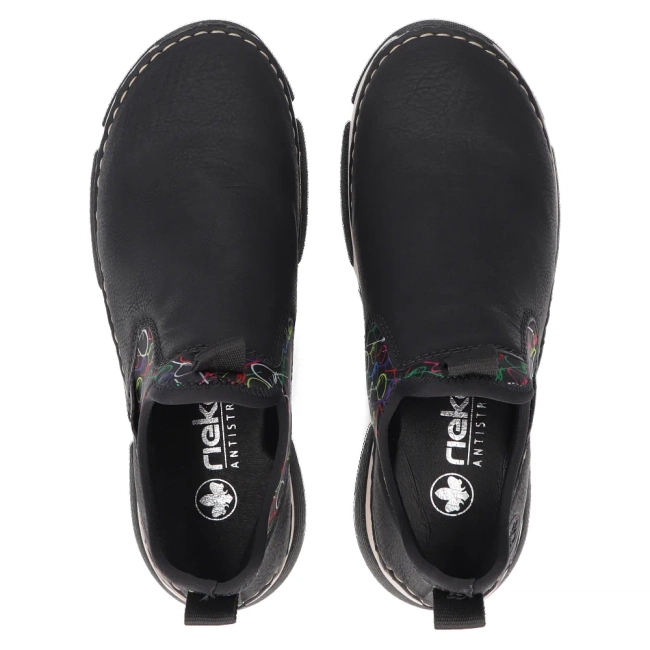 Sneakersy Rieker 45957-00 czarne