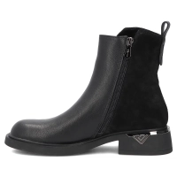 Leather ankle boots Filippo DBT8032/26 BK SU black