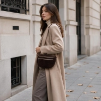 Dark brown crossbody bag Vicky