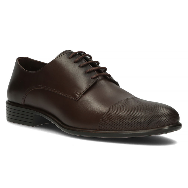Leather shoes Filippo 0118 brown CEVIZ
