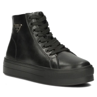 Leather ankle boots DBT4708/24 BK black