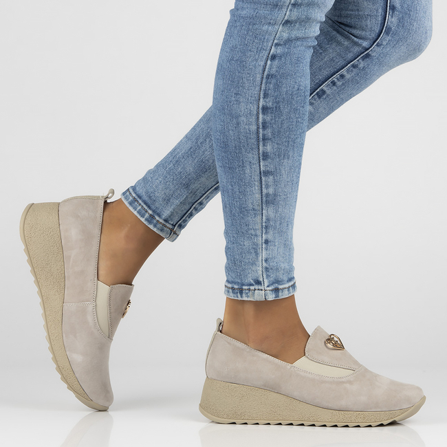 Leather shoes Filippo DP6786/25 TP beige