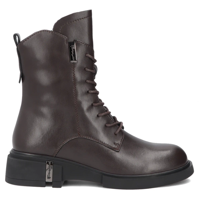 Skórzane botki Filippo DBT8025/26 D BR brązowe