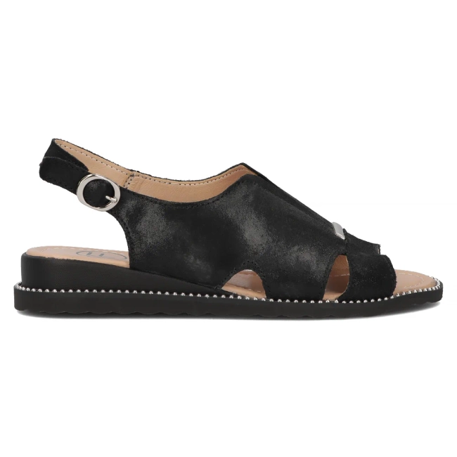 Leather sandals Filippo DS4470/24 BK black