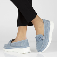 Leather shoes Filippo DP4552/23 BL blue