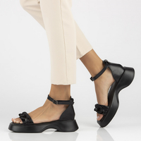 Leather sandals Filippo DS4458/23 BK black