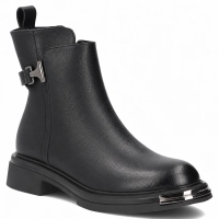 Leather ankle boots Filippo DBT8044/26 BK black