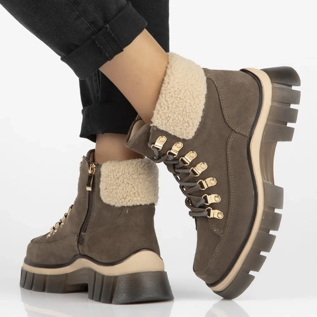 Leather ankle boots Filippo DBT6471/24 BR brown