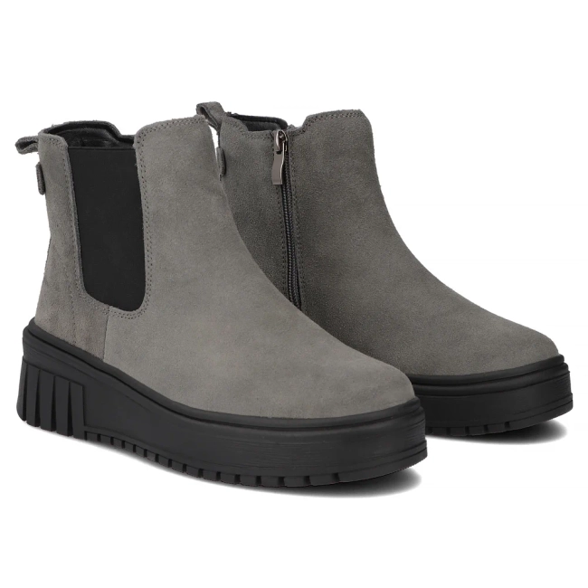 Leather ankle boots Filippo DBT7279/25 GR grey