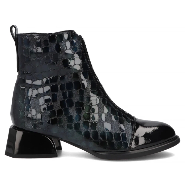 Leather heeled ankle boots Filippo DBT8253/26 NV CR navy