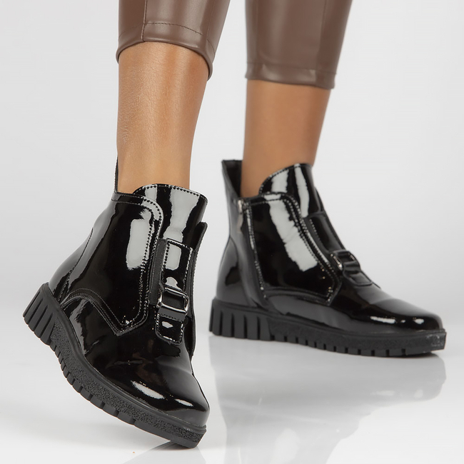 Leather ankle boots Filippo DBT3952/22 BK black