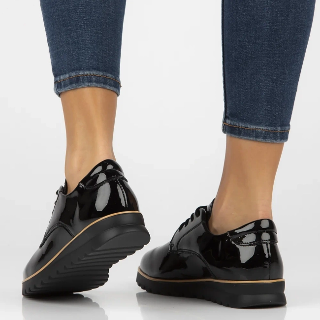 Leather shoes Filippo DP6839/25 BK L black