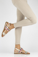 Skórzane sandały Filippo DS3603/22 GO złote