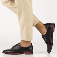 Skórzane półbuty Filippo DP3917/22 BK czarne