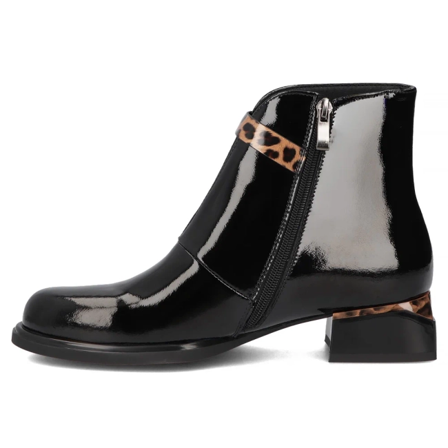 Leather ankle boots Filippo DBT7384/25 BK black