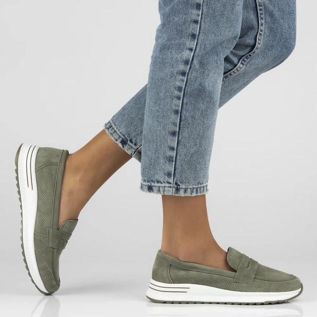 Leather shoes Filippo DP6750/25 GE green