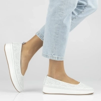 Leather sneakers Filippo DP7530/26 WH white