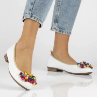 Leather ballerinas Filippo DP6159/24 WH white