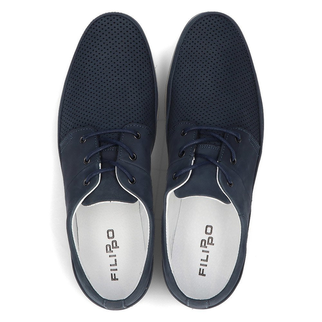 Leather shoes Filippo 5292-3 blue