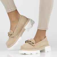 Leather shoes Filippo DP3718/23 BE beige