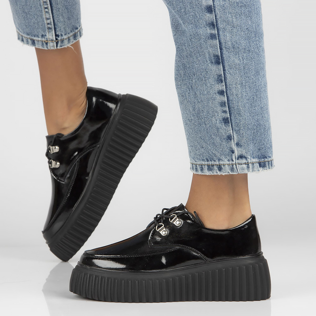 Leather shoes Filippo DP3959/22 BK black