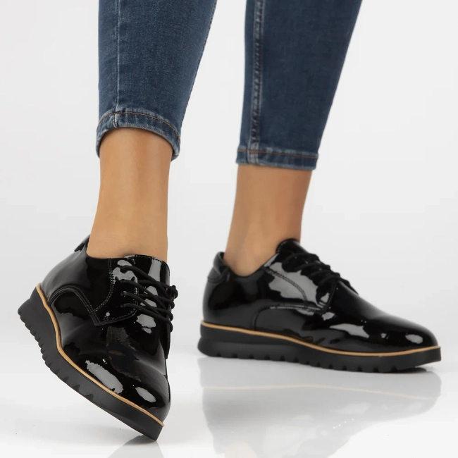 Leather shoes Filippo DP6839/25 BK L black