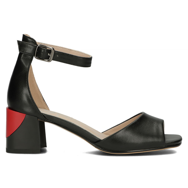 Leather sandals Filippo DS4423/23 BK black