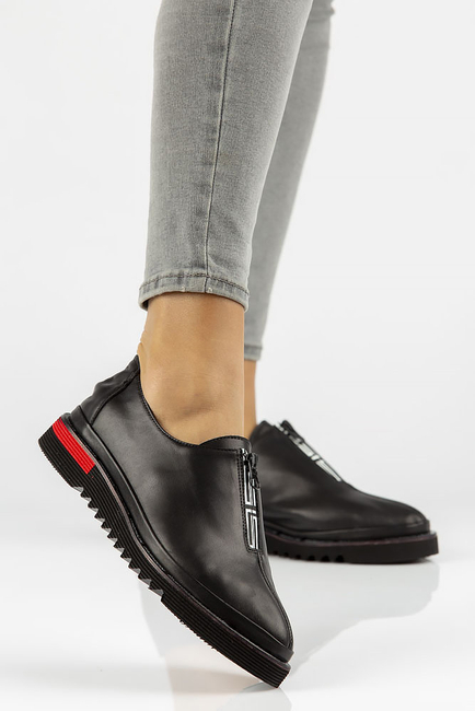 Leather shoes Filippo DP3916/22 BK black