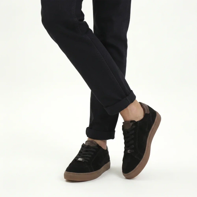 Leather Sneakers Filippo MP8272/26 BK black