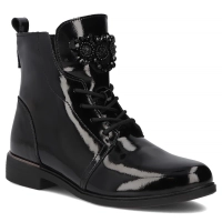 Leather ankle boots Filippo DBT6476/25 BK black