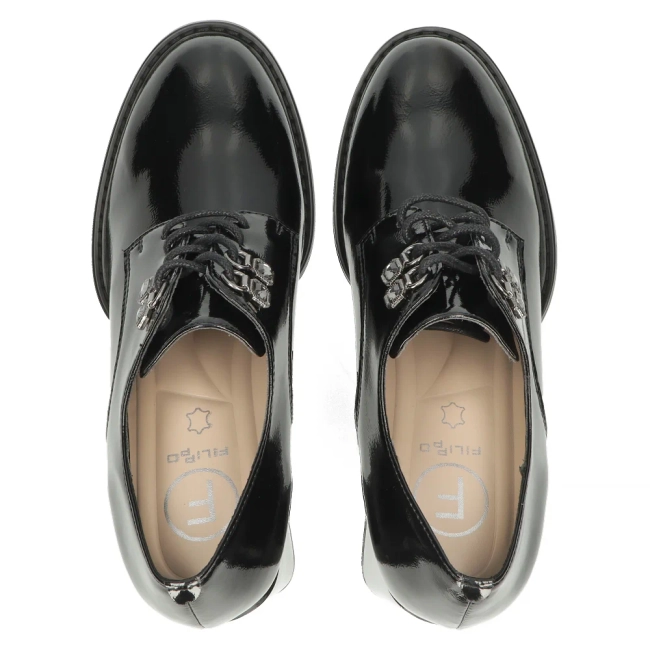 Leather shoes Filippo DP4851/23 BK black