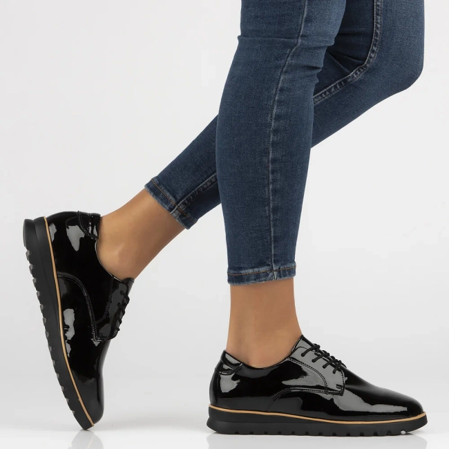 Leather shoes Filippo DP6839/25 BK L black