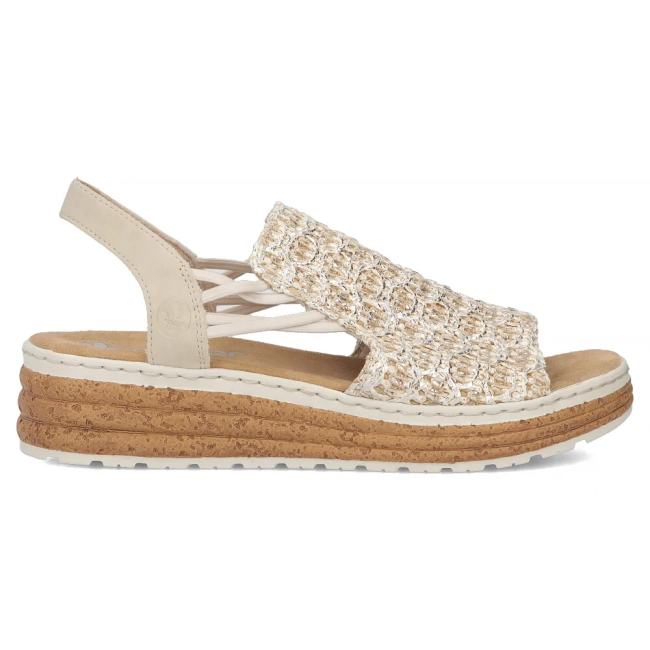 Sandals Rieker 62741-60 beige