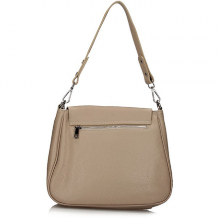 Handbag Toscanio Leather Messenger Bag B56 beige