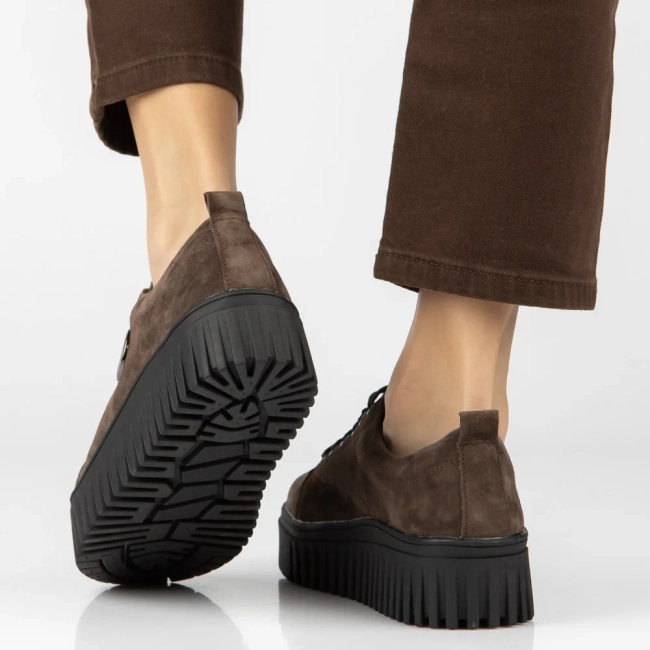Leather sneakers Filippo DP8271/26 D BR brown