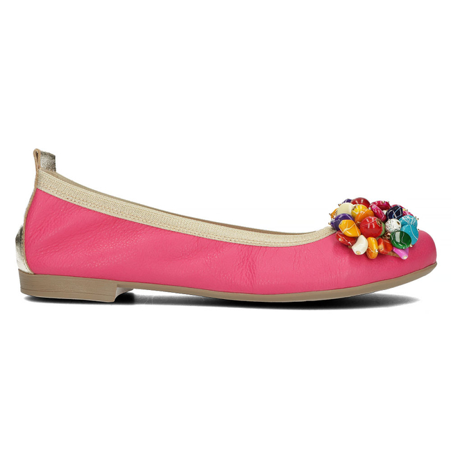 Leather ballerinas Filippo 287 fuchsia