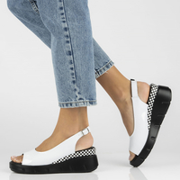 Leather sandals Filippo DS4453/23 WH white