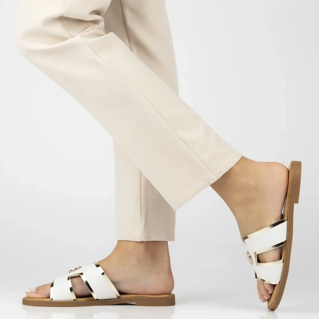 Klapki Filippo DK6921/25 WH białe