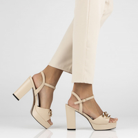 Leather sandals Filippo DS4431/23 BE beige