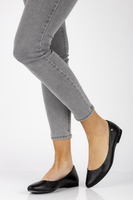 Skórzane baleriny Filippo 04100 czarne