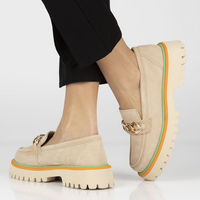 Leather shoes Filippo DP4589/23 BE beige