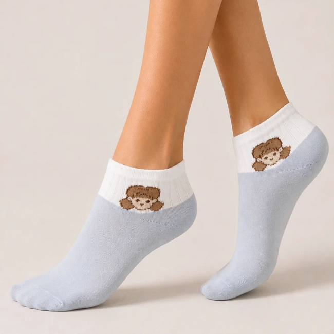 Women's Socks 2508-1 girl blue