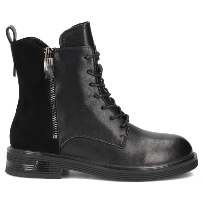 Leather ankle boots Filippo DBT8022/26 BK black