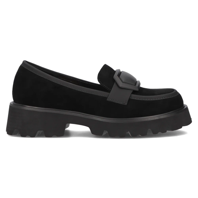 Skórzane lordsy Filippo DP6275/24 BK czarne