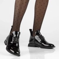 Leather ankle boots FilippoDBT4763/23 BK black